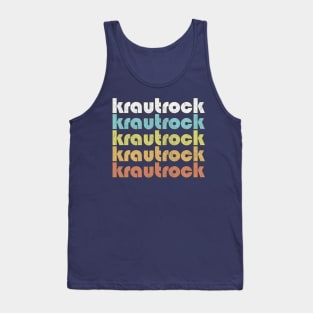 Krautrock / Retro Typography Design Tank Top